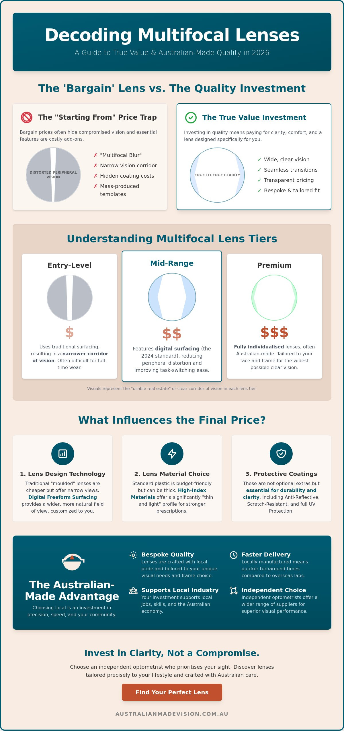 Multifocal Lenses Price Australia: A 2026 Guide to Value and Quality