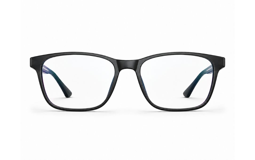 Anti-reflective coated glasses showing clearer lenses