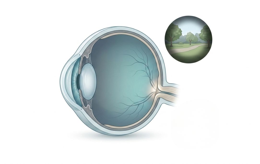 Diagram showing dry age-related macular degeneration