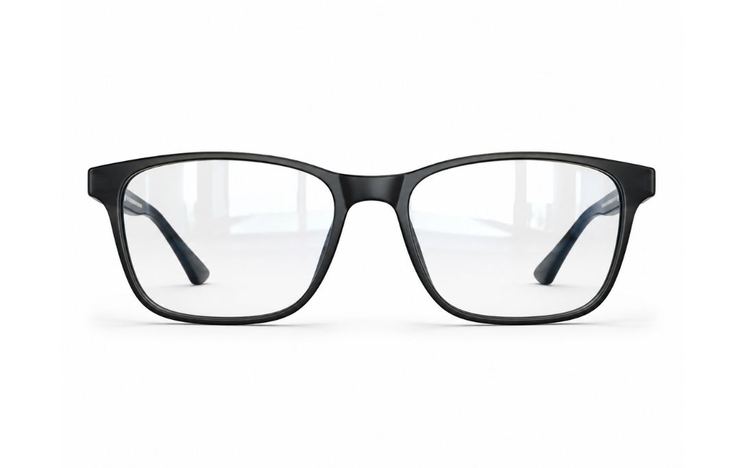 Uncoated glasses showing visible lens reflections